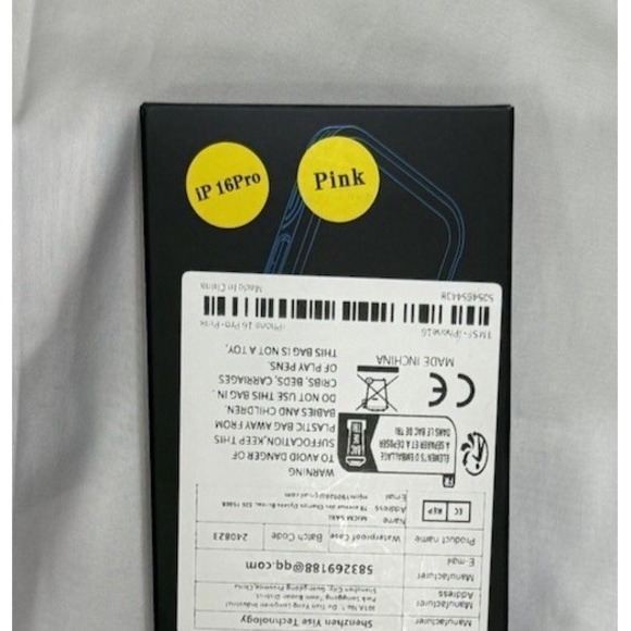 For iPhone 16 Pro Magnetic Case Shockproof & Screen Protector Pink New - Picture 8 of 8